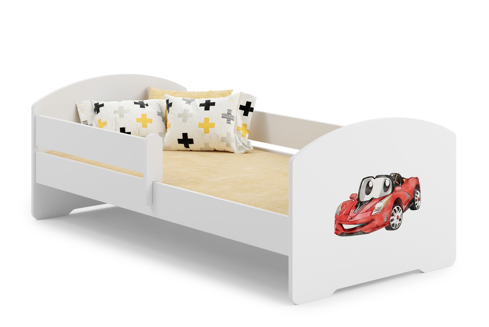 Vaikiška lova Automobilis 160 × 80 cm su čiužiniu