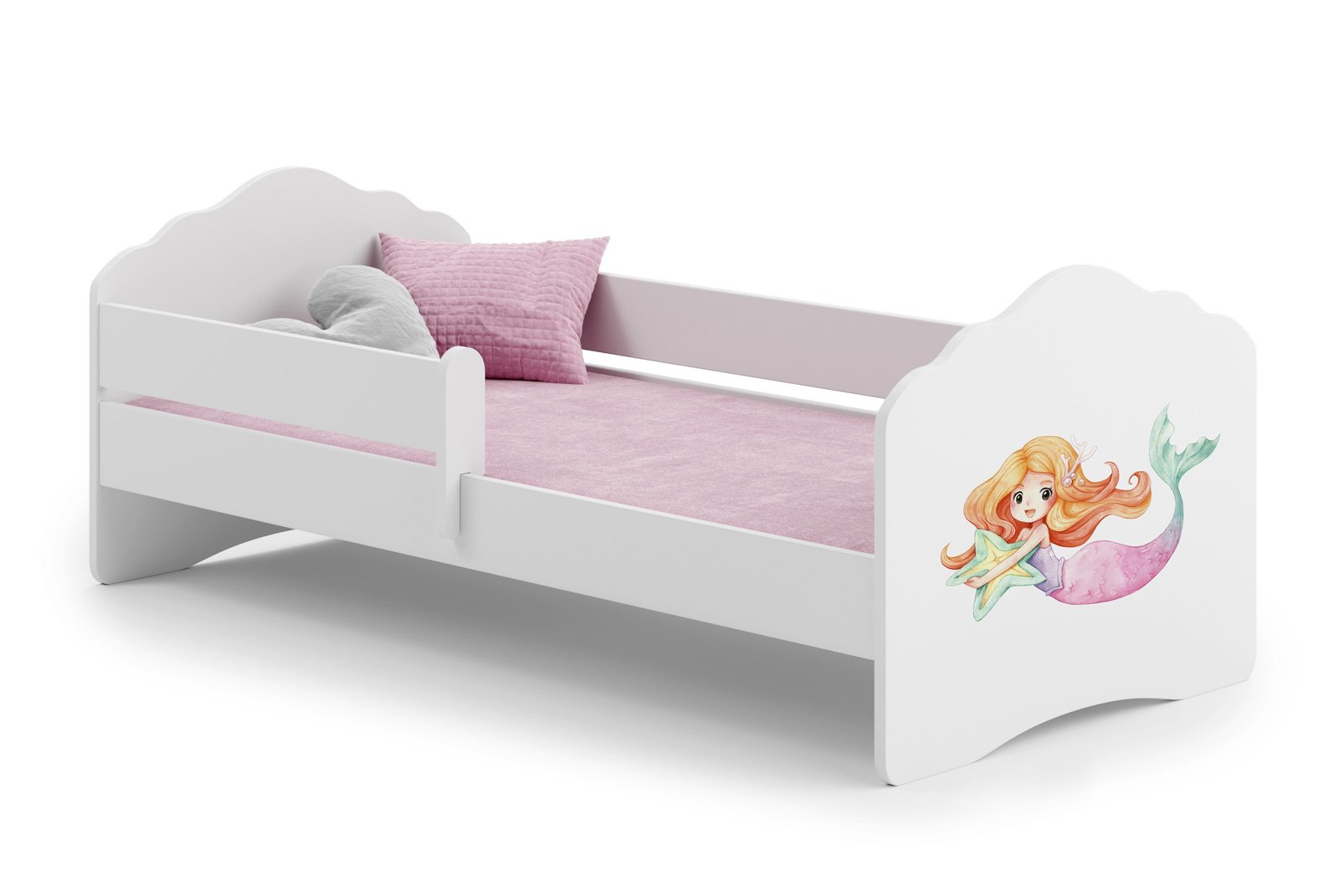 Vaikiška lova Undinėlė 160 × 80 cm su čiužiniu