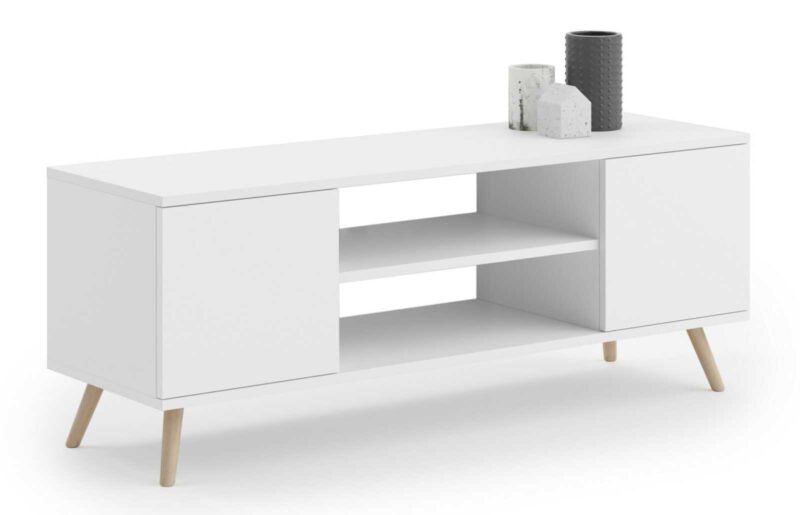 Balta TV spintelė FOCUS 155 cm
